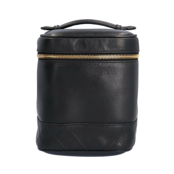 CHANEL Black Lambskin Leather Bag - Picture 1 of 8